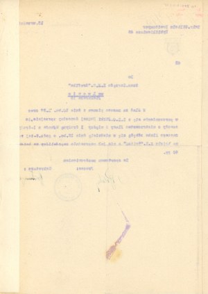 Vis Lviv Sports Club. Letter dated 1929 (374).
