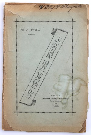 Rzewuski W. (photographer) - Where to put a monument to Mickiewicz? Self-printed, 1883 (520)