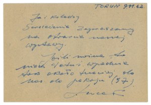 Group Zero 61 - Invitation to the opening of an exhibition of amateur art photography (709)