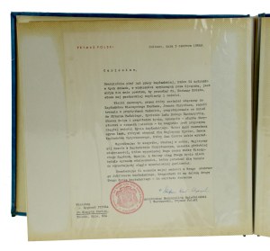 Album Cardinal Stefan Wyszynski including original letter of the cardinal (732)