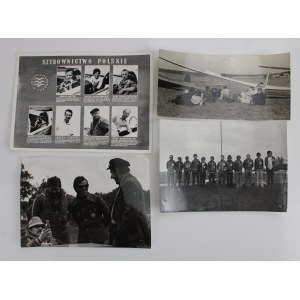 PRL, Szybownictwo - Zestaw fotografii 4 szt. (506)