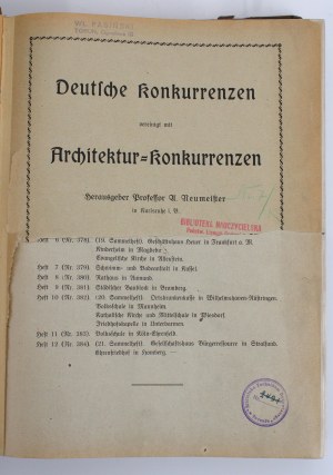 Deutsche Konkurrenzen vereinight mit Architektur - Konkurrenzen (493)