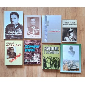 III RP, zestaw książek wojskowo - historycznych 8 szt. - generałowie (607)