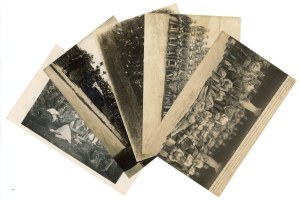 Set of photographs after a soldier of an artillery regiment - 5 pieces. (961)