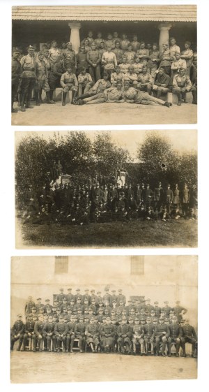 Set of photographs after a soldier of an artillery regiment - 5 pieces. (961)