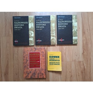 III RP, zestaw słowników historycznych i wojskowych 5 szt. (624)