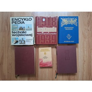 III RP, zestaw encyklopedii wojskowych i historycznych 6 szt. (626)