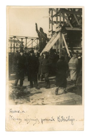 Warsaw - Dismantling of Kilinski monument, February 1942 (1009)