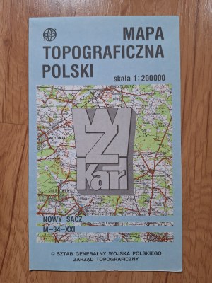 Topographical Map of Poland, set of 61 pcs. (594)