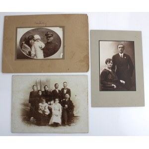 KOLAŻ Zestaw 27 fotografii należących do rodziny Szczepańskich Nowatorskich z miejscowości Dukla, Równe, Bóbrka (896)