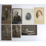 KOLAŻ Zestaw 27 fotografii należących do rodziny Szczepańskich Nowatorskich z miejscowości Dukla, Równe, Bóbrka (896)