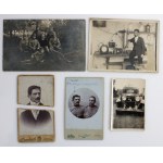 KOLAŻ Zestaw 27 fotografii należących do rodziny Szczepańskich Nowatorskich z miejscowości Dukla, Równe, Bóbrka (896)