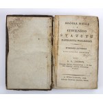 Krótka Nauka z Cywilnego Statutu Napoleona Wielkiego, Wrocław 1808 (924)