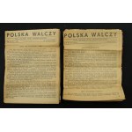 Prasa konspiracyjna - Polska Walczy, 10 numerów 1942r (997)