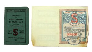 Singer, sewing machine manual in Polish, 1928r (885)