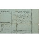Królstwo Polskie - Paszport wystawiony przez Komisarza Obwodu Hrubieszowskiego, 1819 (887)