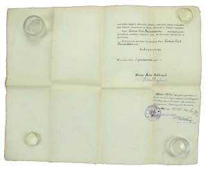 Document Ministry of Public Works Warsaw, 1931 (888)