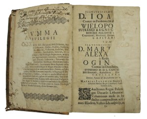 Constitutions of the Crown and Great Duchy of Lithuania from the Year of Our Lord 1550 to the year 1685 by the dean Maciek Marcyan Ladowski (801)
