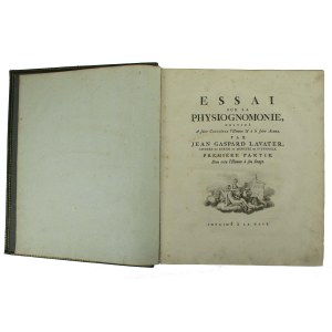 Jean Gaspard Lavater - Essai sur la physiognomonie destine a faire connoitre el'homme a le faire aimer, 1781 (802)