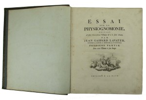 Jean Gaspard Lavater - Essai sur la physiognomonie destine a faire connoitre el'homme a le faire aimer, 1781 (802)