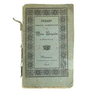 Poczet Pamiątek Zachowanych w Domu Gotyckim w Puławach, W-wa 1828 (806)