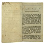X. Szaniawski - Jak Przepisy Kodexu Napoleona o Rozwodach Rozumianemi bydź mają? Warszawa 1811(837)