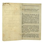 X. Szaniawski - Jak Przepisy Kodexu Napoleona o Rozwodach Rozumianemi bydź mają? Warszawa 1811(837)
