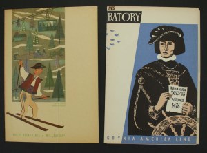 Set of six menus from MS Batory (851)