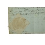 Drohobycz, dokument 19 sierpnia 1800, pieczęć herbowa (858)
