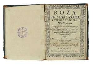 Roza transplanted from earth to heaven, speech of X. Nikolai Laurinovich at the funeral of Marcin of Wybranov Wybranowski, 1638 (861)