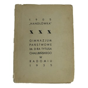 Radom, XXX Gimnazjum Państwowe w Radomiu, 1935, jednodniówka (250)