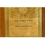 Gniezno, świadectwo szkoły podoficerskiej 69 P.P. 1930r (869)