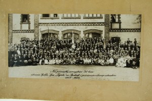 Czeladz - group photograph of councilors of the fire department, police and citizens of the city of Piaski 1932r (949)