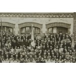 Czeladź - fotografia zbiorowa rajców straży pożarnej, policji i obywateli miasta Piaski 1932r (949)