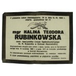 Ostrów Mazowiecka, pamiątki po nauczycielce liceum, II RP (955)
