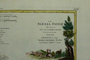 Map of Silesia from 1779. 