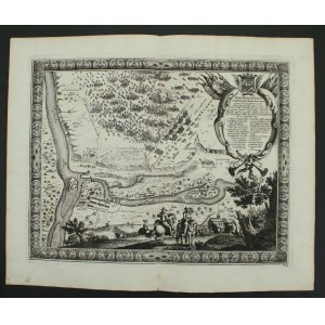 Nowy Dwór - Modlin. Vera Delineatio Castrorum Suecicorum. miedzioryt, 1696 (989)