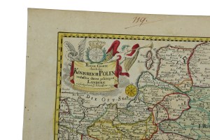 Map of Poland from 1750. 