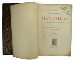 Andrees Allgemeiner Hand Atlas. 126 Haupt und 139 Nebenkarten. Bielefeld und Leipzig 1901 (822) publ.