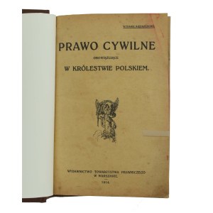Prawo cywilne obowiązujące w Królestwie Polskiem, 1914 (830)