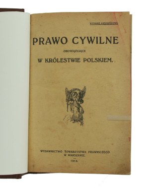 Civil law in force in the Kingdom of Poland, 1914 (830)