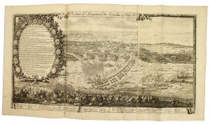 Copperplate 1729r, Samuel von Pufendorf, Battle of Warsaw, second day July 19, 1656r (556)