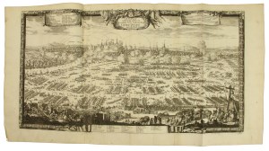 Copperplate 1729r, Samuel von Pufendorf, Cracovia... Plan of the siege of Cracow, 1655r (558)