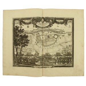 Miedzioryt 1696r, Samuel von Pufendorf, Plan umocnień Warszawy podczas zajęcia przez Szwedów 30 VIII 1655r (559)