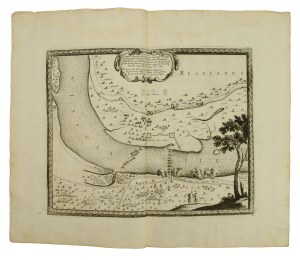 Copperplate 1696, Samuel von Pufendorf, Plan of fortifications on the Vistula River, 1655 (561)