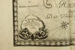 Copperplate 1696r, Samuel von Pufendorf, Plan of the fortress of Pilawa on the Vistula Lagoon 1656r (563)
