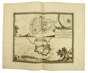 Copperplate 1696r, Samuel von Pufendorf, Gniew on the Vistula River and Brodnica on the Drweca River (569)