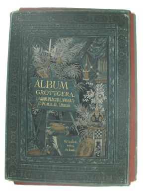 Artur Grottger (1837-1867), GROTTGER'S ALBUM. I. PADDLE OF WEEPING (WAR). II. POLONIA, III., LITHUANIA, VIENNA 1888 (586)