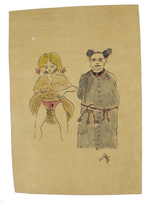 Jerzy Zaruba (1891-1971), Satirical drawing (362)