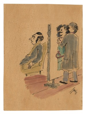 Jerzy Zaruba (1891-1971), Satirical drawing (369)